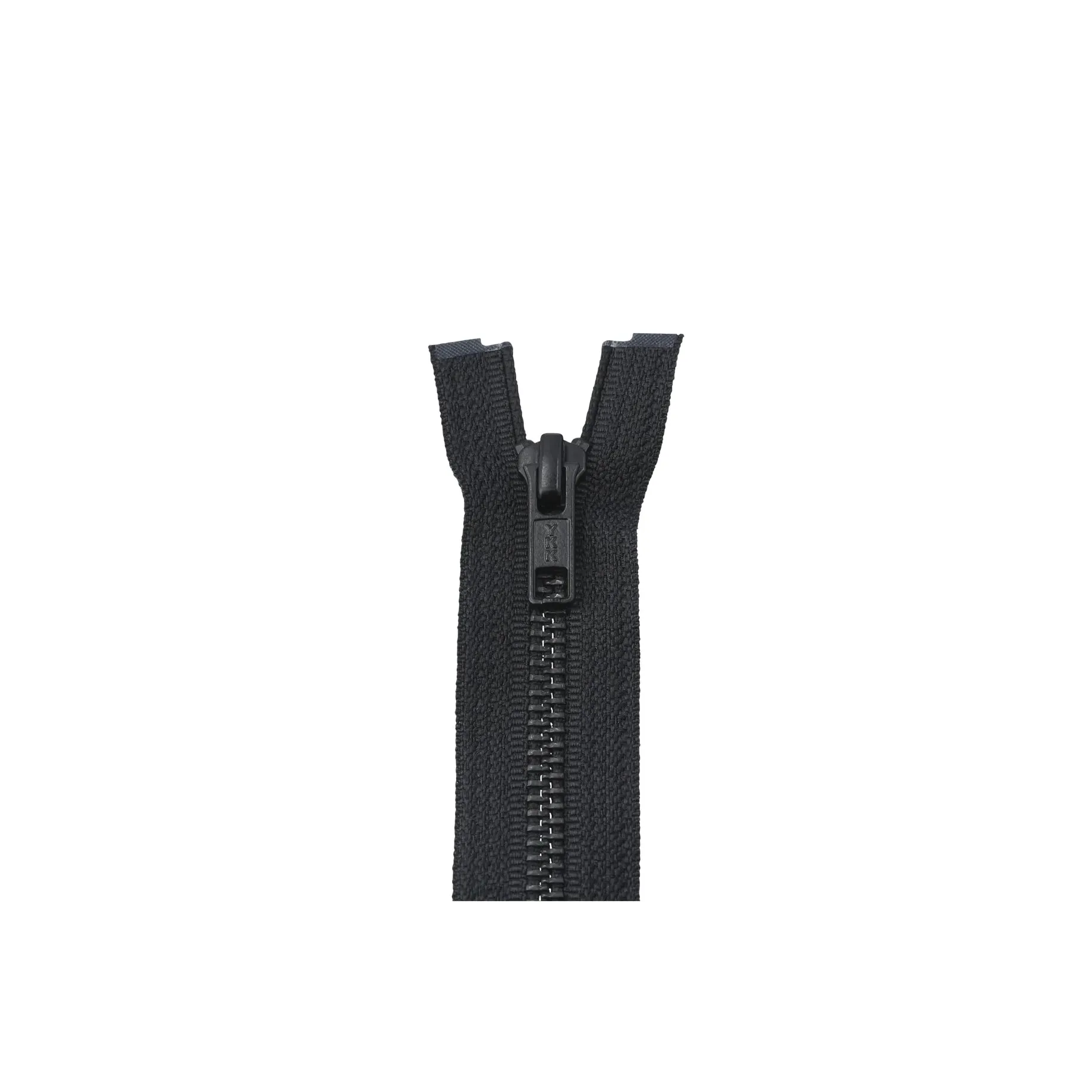 #5 Metal, Black, 24" YKK Separating Bomber Jacket Zipper with Black Oxide Teeth, #6BJ-24-BLK-OX