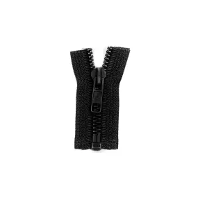 #5 Metal, Black, 24" YKK Separating Bomber Jacket Zipper with Black Oxide Teeth, #6BJ-24-BLK-OX