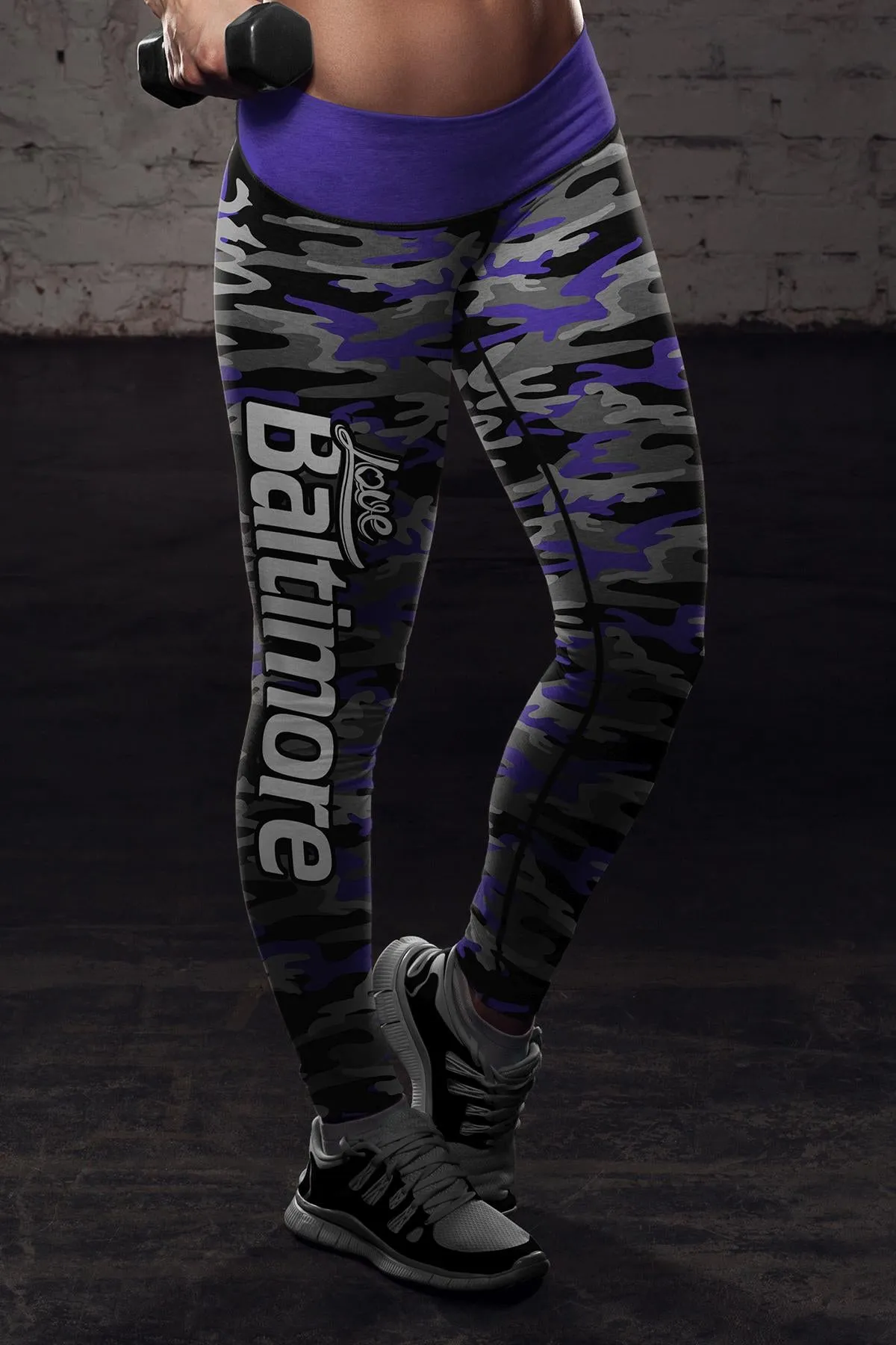 Baltimore Football Camo Leggings