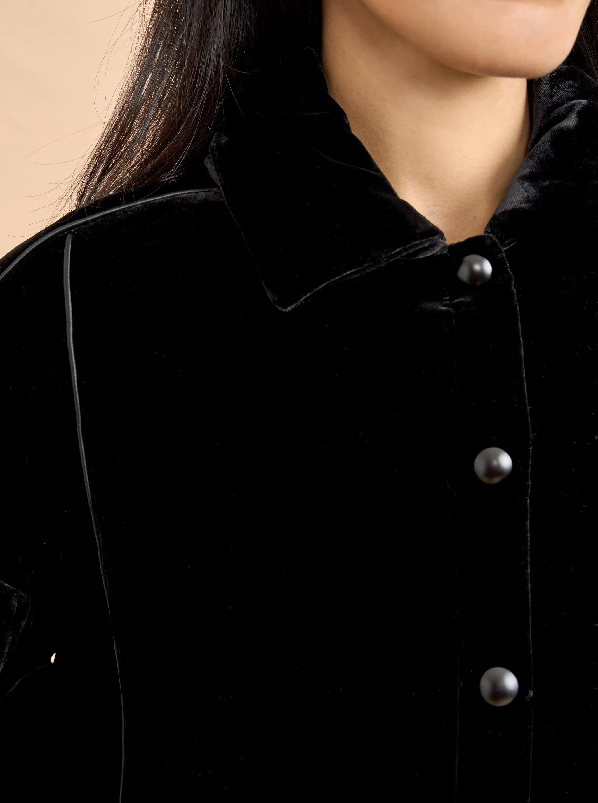 Celia Velvet Bomber