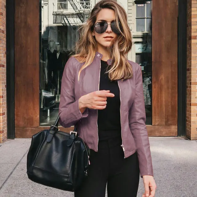 Charise - Elegant Leather Jacket