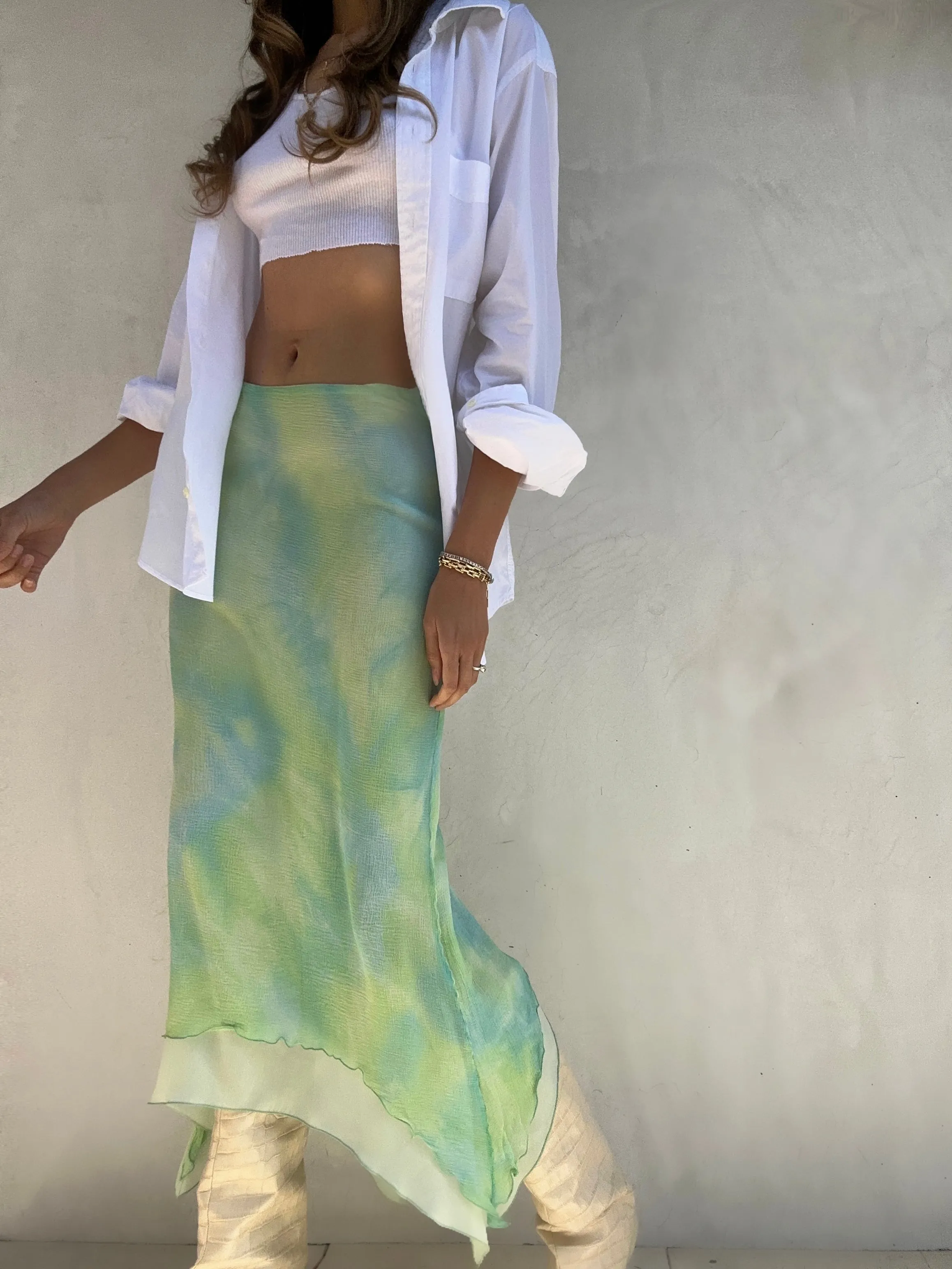 Early 2000's Roberto Cavalli Silk Skirt