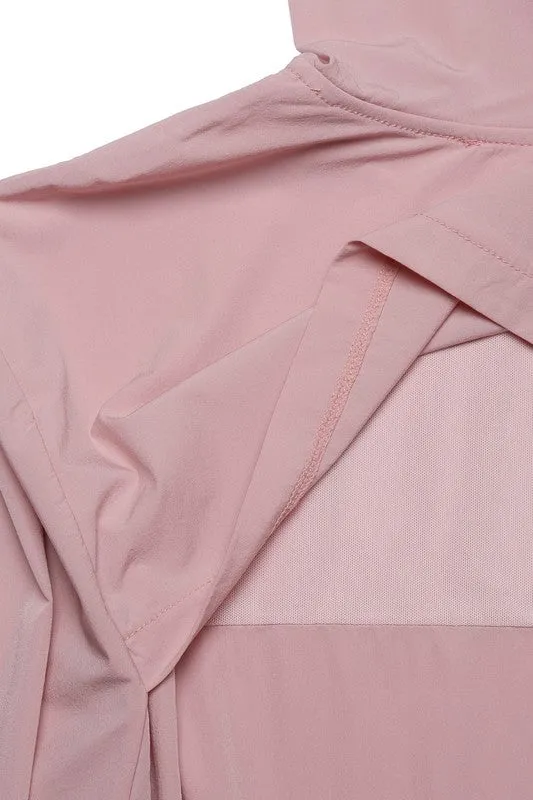 Full Zip Hooded Wind Breaker Jacket