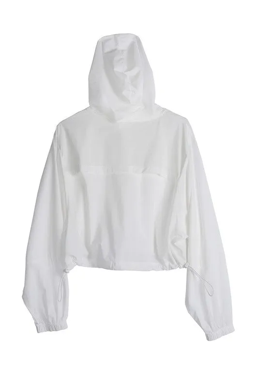 Full Zip Hooded Wind Breaker Jacket