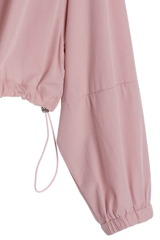 Full Zip Hooded Wind Breaker Jacket