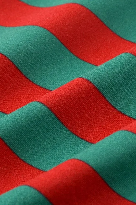 JK321 Holiday Stripe Onesie Pajamas