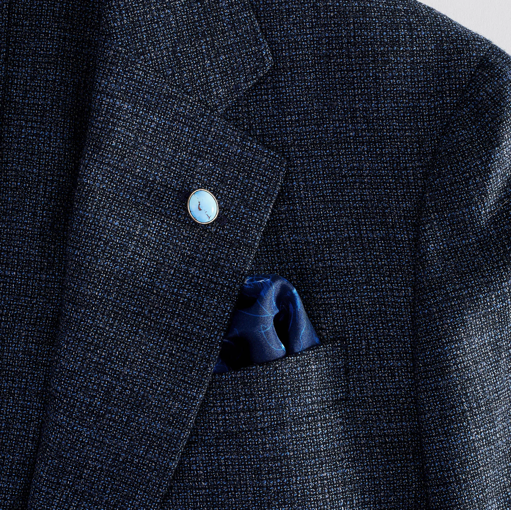 Lavender turquoise Lapel Pin