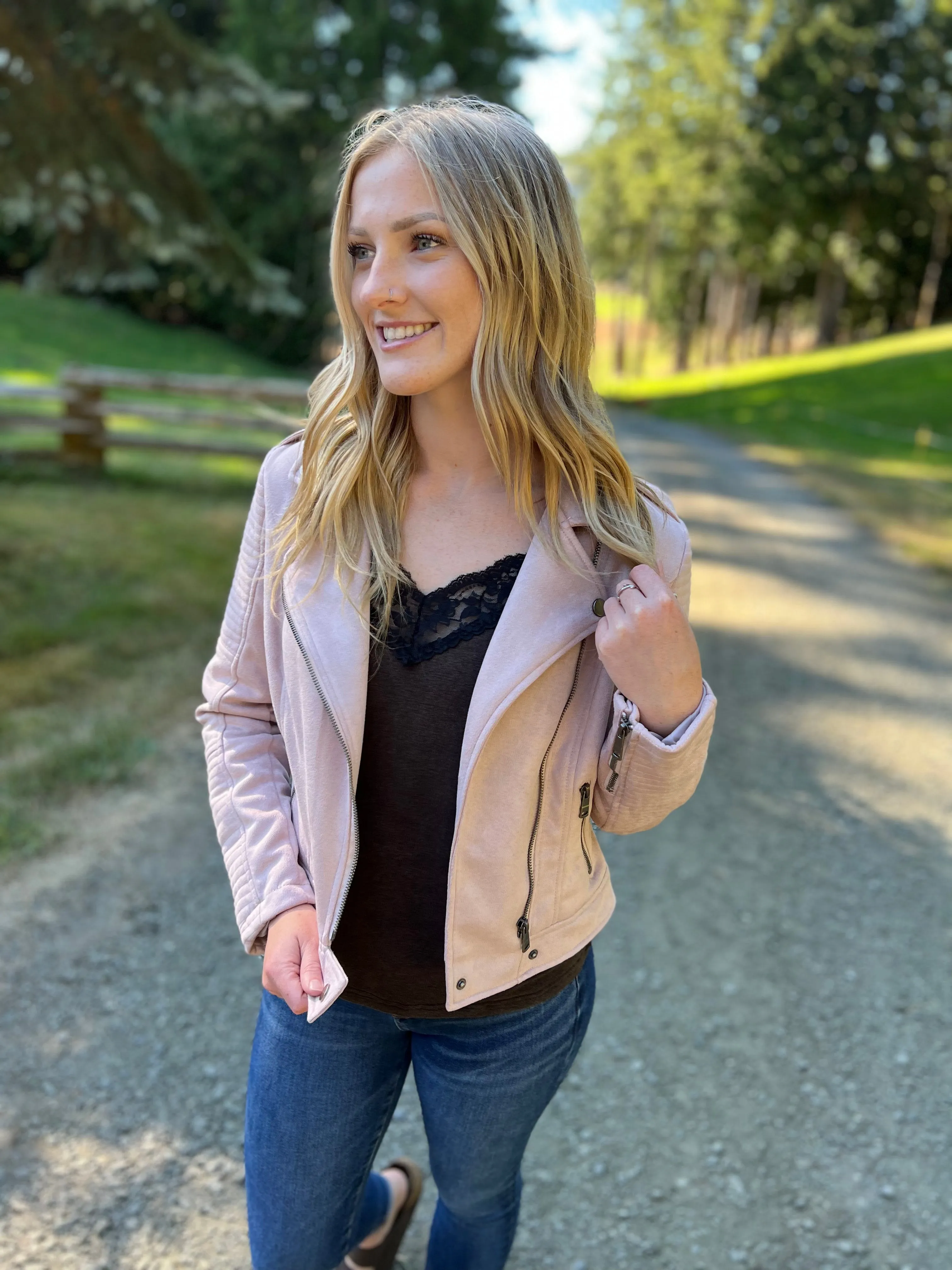*Outlet* Kya Moto Jacket (Mauve)