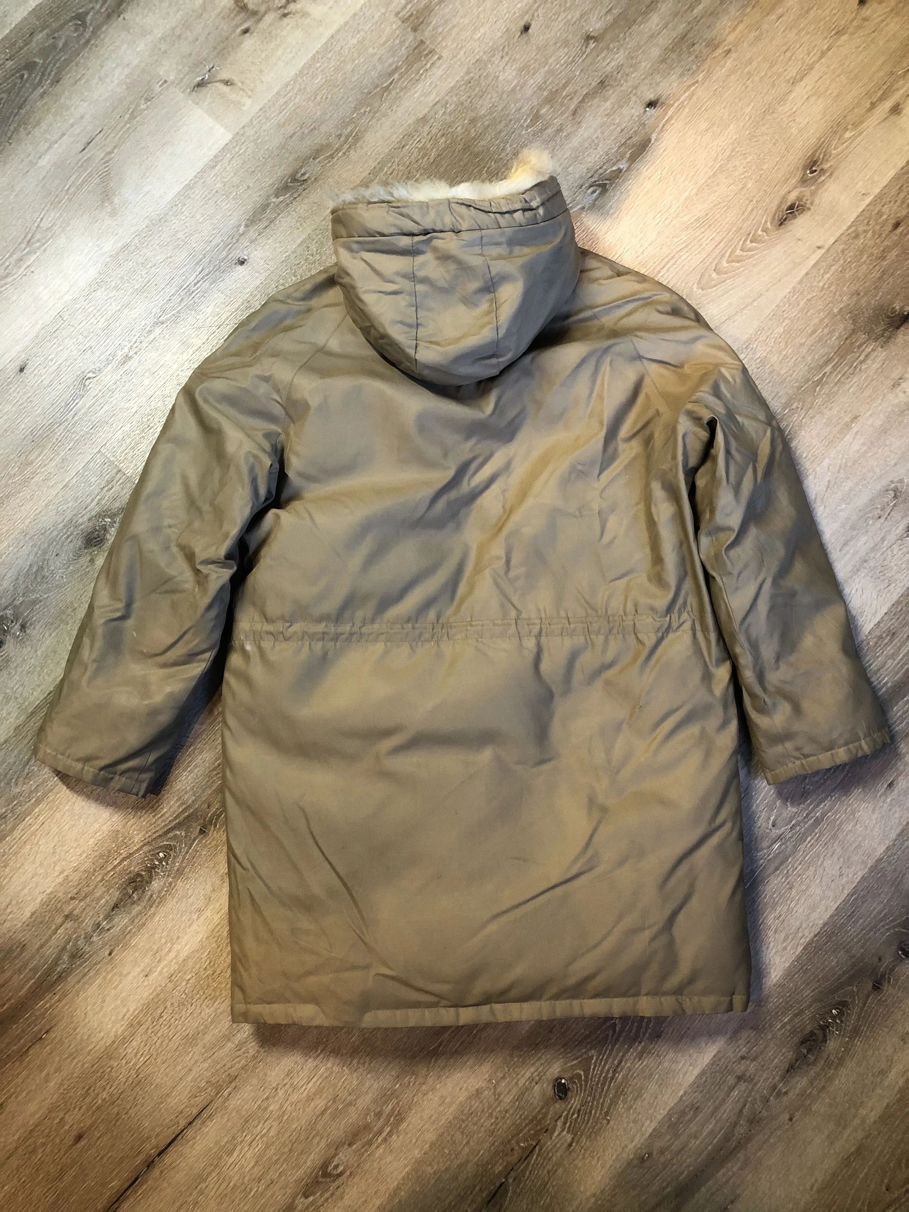 Richlu Beige Down-Filled Parka, Made in Canada