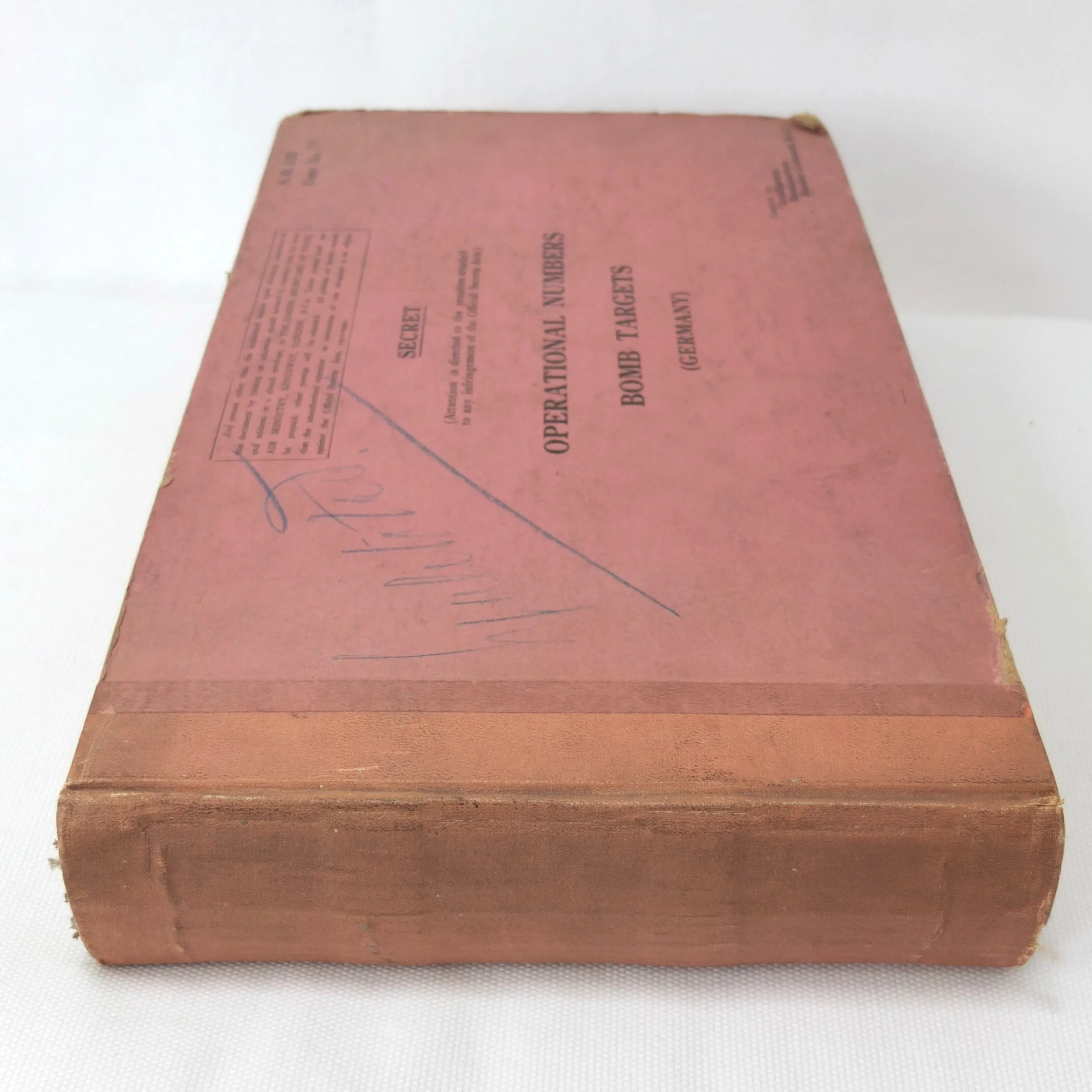 Secret RAF Bomber Command Targets Manual (1939)