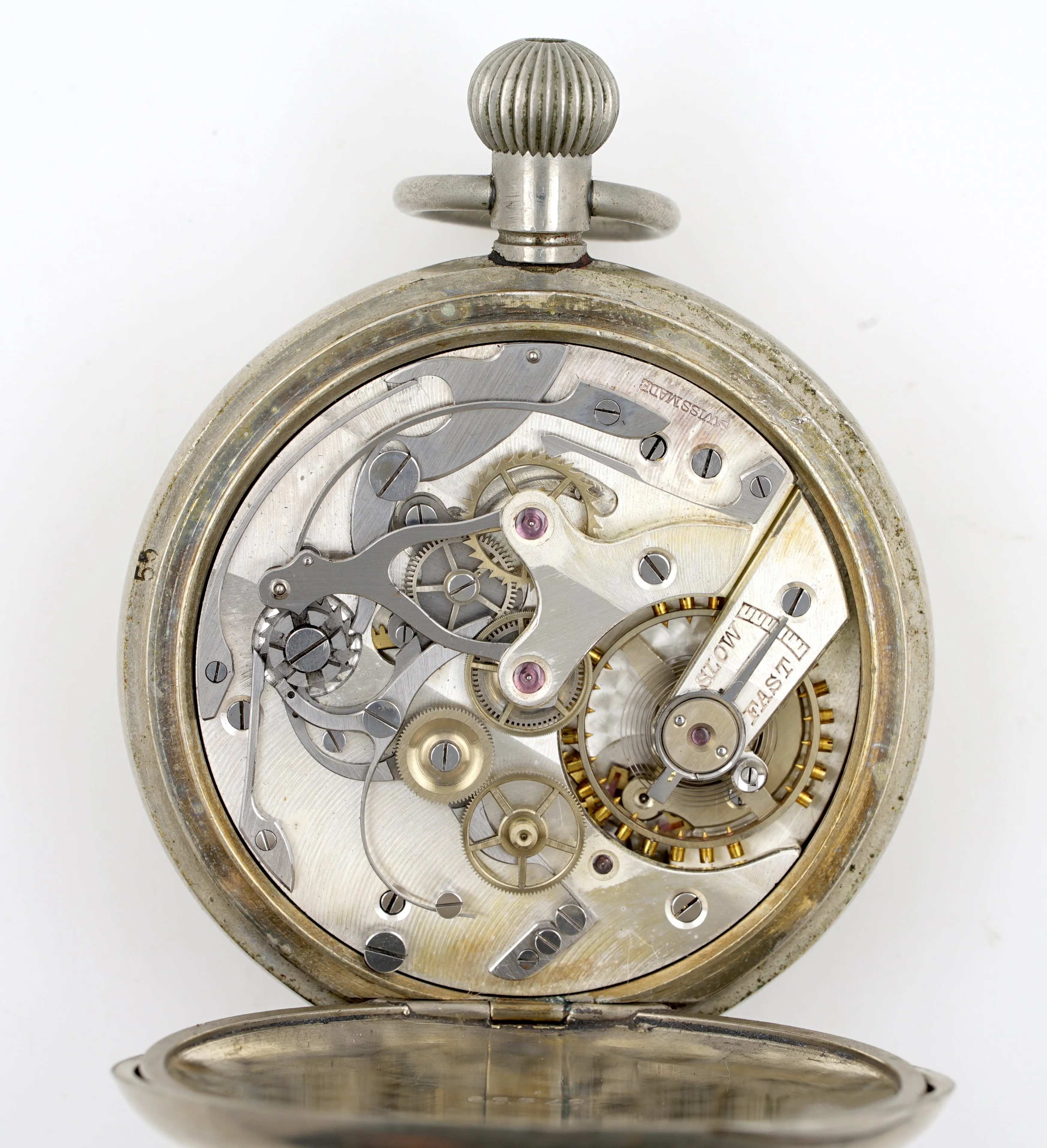 SMITHS RAF PURPOSE POCKET WATCH CHRONOGRAPH BOMBER SQUADRON