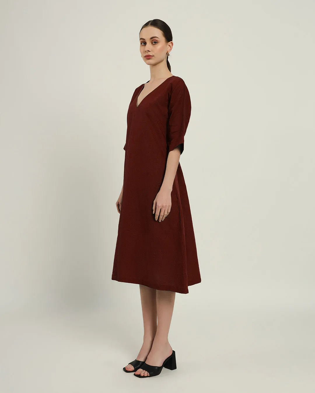 The Mildura Rouge Cotton Dress