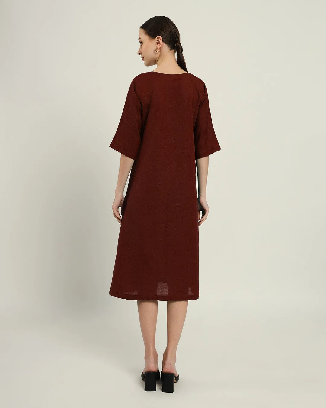 The Mildura Rouge Cotton Dress