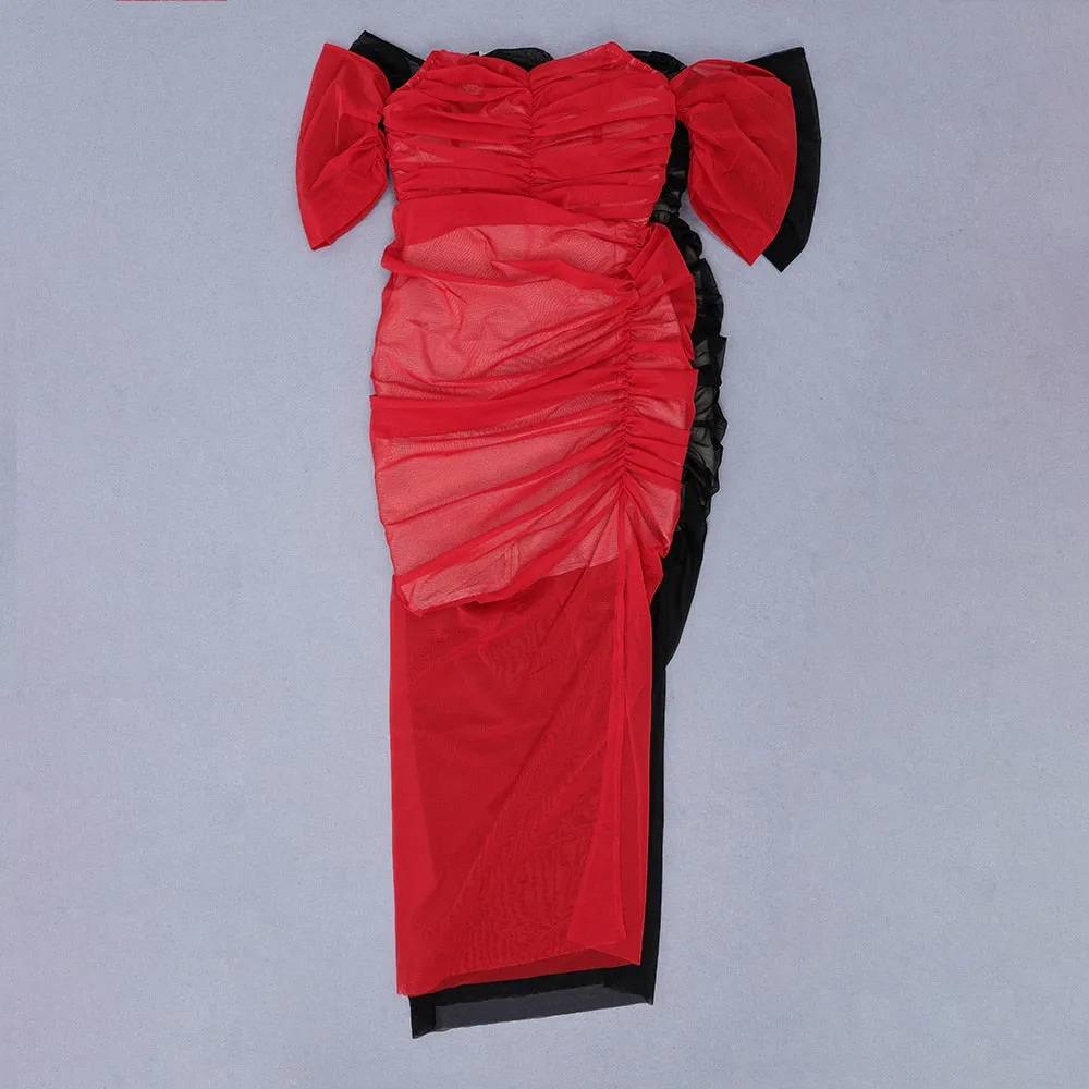 The Right Places Bandage Maxi Dress