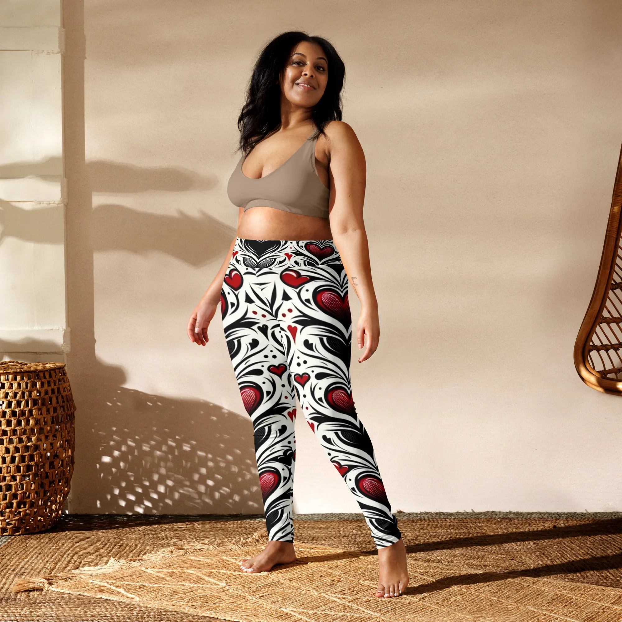 Trend4us Heart Yoga Leggings