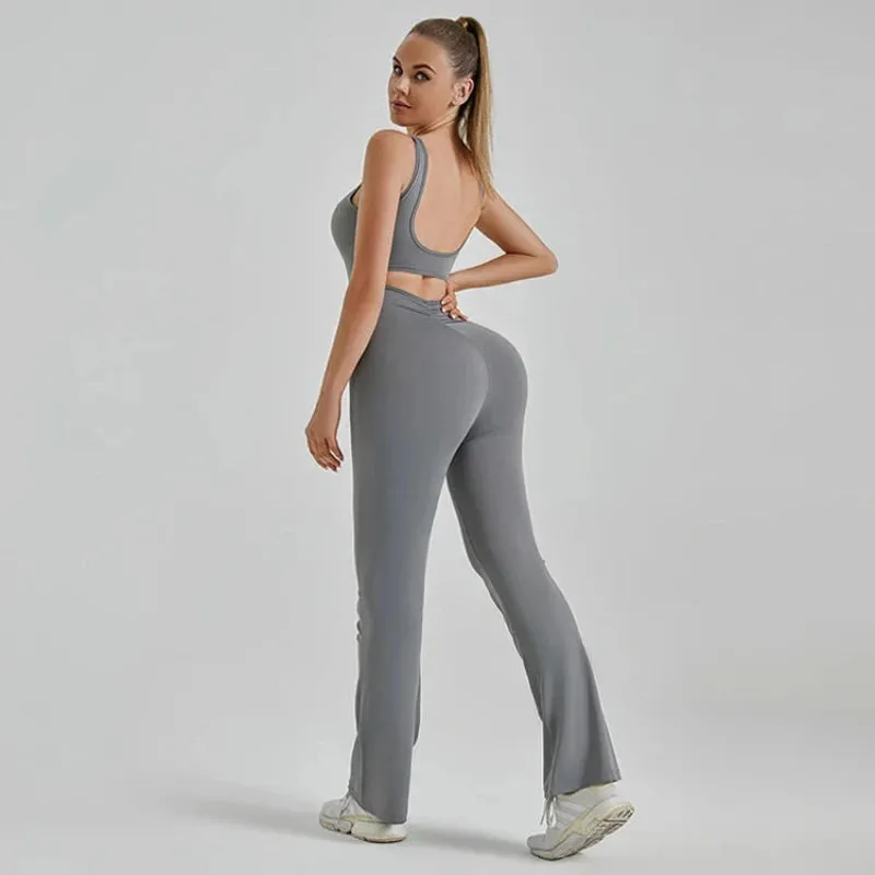 Trend4us Women's Active Cutout Jumpsuit