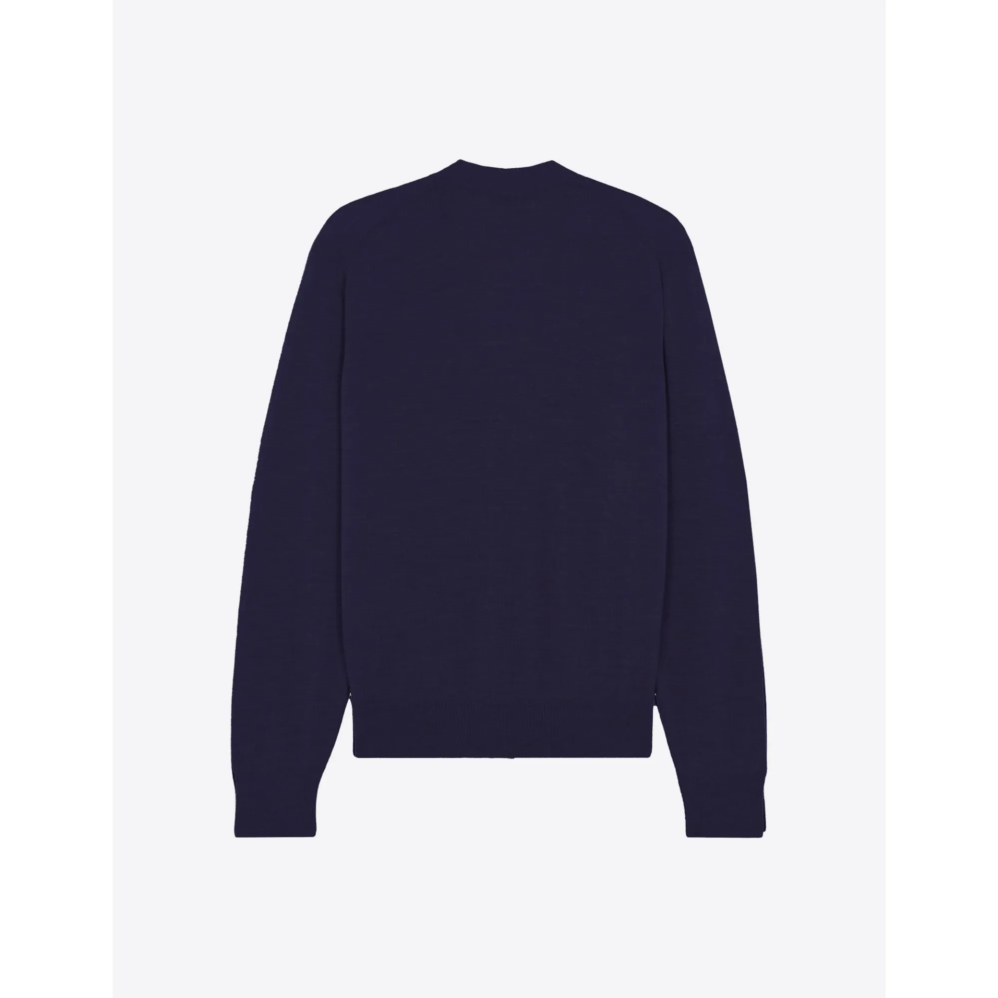 Unisex Fox Head Patch Classic Cardigan - Navy