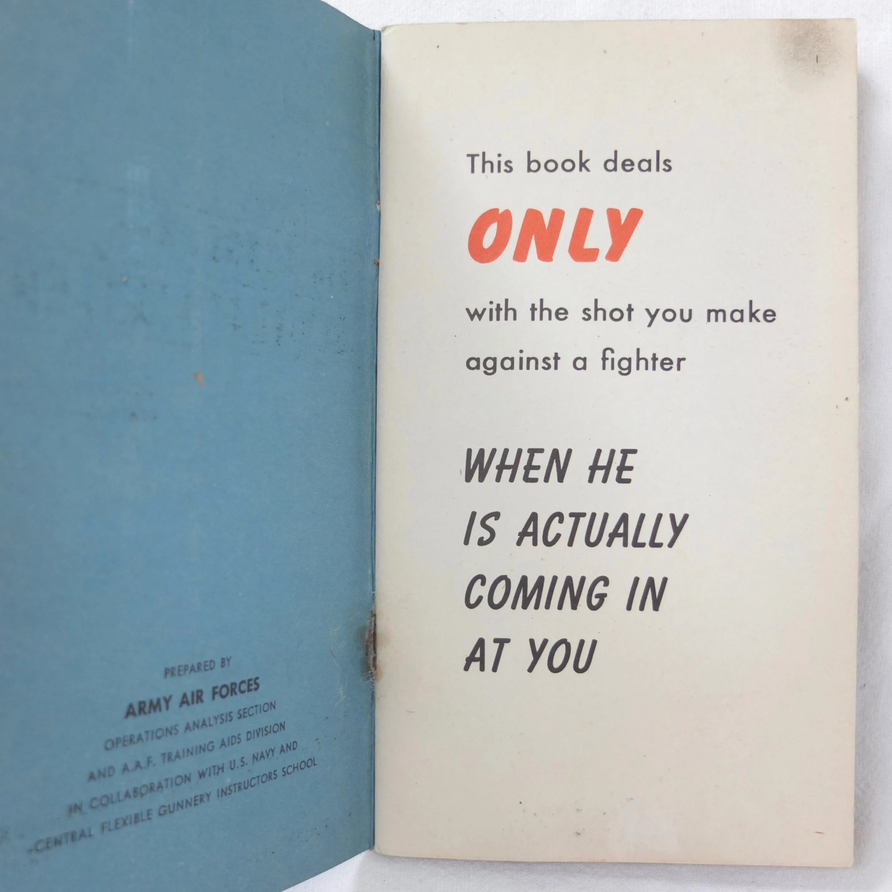 WW2 RAF Air Gunners Manual (1944)